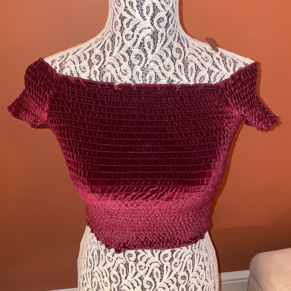 Velvet Urban Outfitters off the shoulder shirt